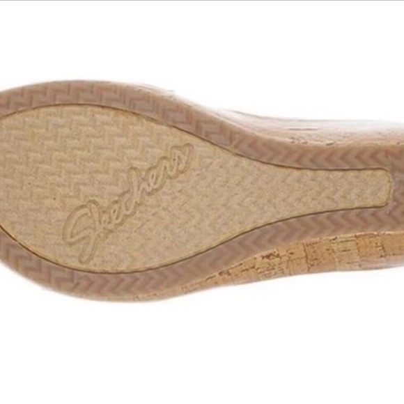 Skechers wedge sandal strap stretch comfort slip on spring summer 10 - Picture 2 of 3